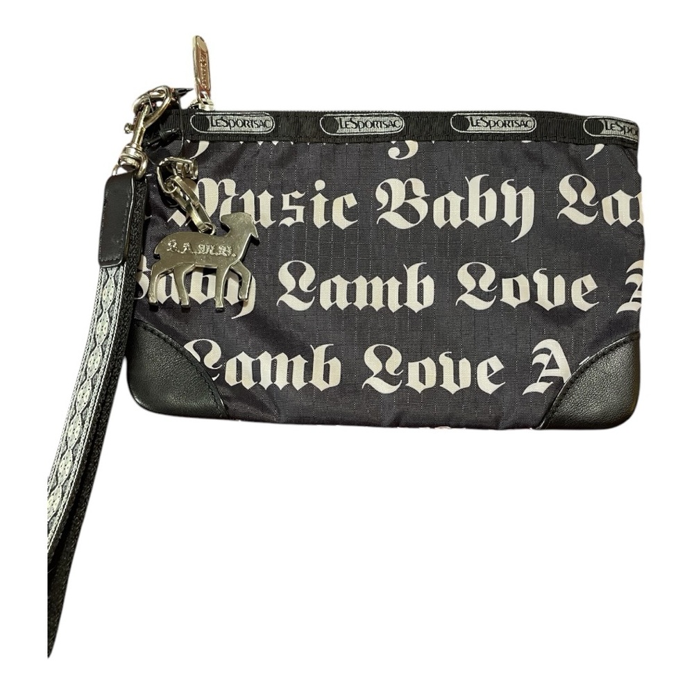 LeSportsac Black and White Wristlet